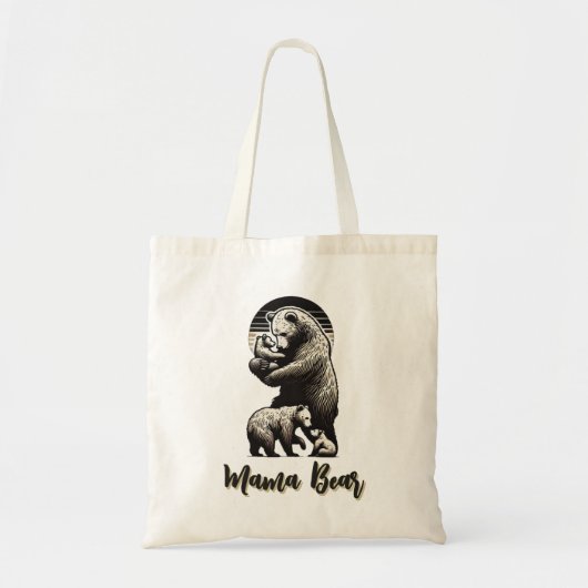 Mama Bear Tote Bag Tragetasche (Vorne)