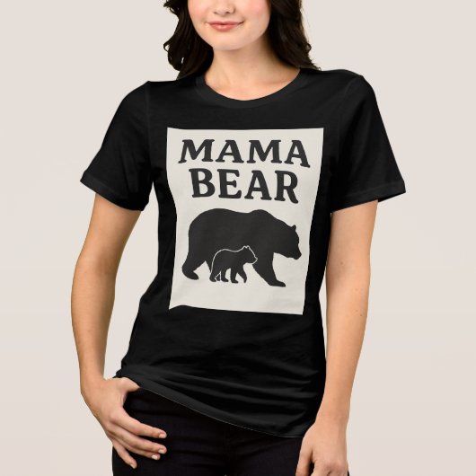 MAMA BEAR Tri-Blend SHIRT (Vorderseite)