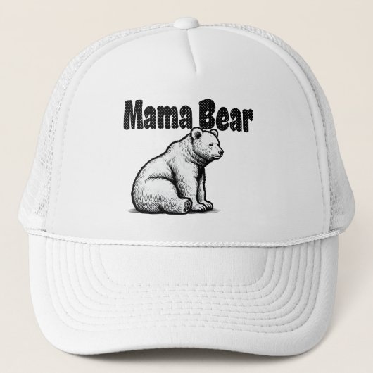Mama Bear Truckerkappe (Vorderseite)