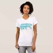 Mama Bear Turquoise Blume T-Shirt (Vorne ganz)