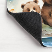 Mama Bear und Cubs Mousepad (Ecke)