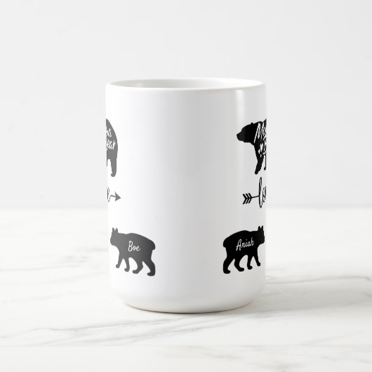 Mama Bear und Cubs Tasse (Mittel)