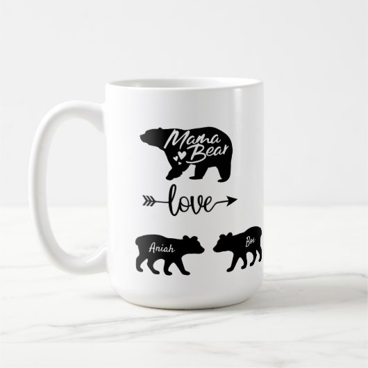 Mama Bear und Cubs Tasse (Links)