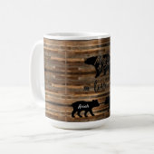 Mama Bear und Cubs Tasse (Vorderseite Links)