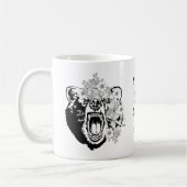 Mama Bear vor Coffee Funny Kaffeetasse (Links)