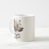 Mama Bear Watercolor Mutter Rustikal Kaffeetasse (Vorderseite Links)