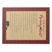 Mama Bear Wer Mommy Best Baby Game kennt - 40 Pack Notizblock (Vorderseite)