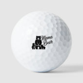 Mama Bear with Cubs Cute Family Bear Golfball (Vorderseite)