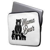 Mama Bear with Cubs Cute Family Bear Laptopschutzhülle (Vorderseite Links)
