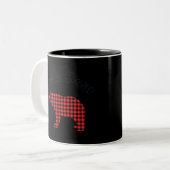 Mama Bear Zweifarbige Tasse (Vorderseite Links)