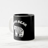 Mama Bear Zweifarbige Tasse (Vorderseite Links)