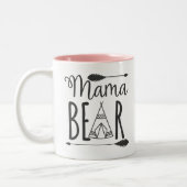 Mama Bear Zweifarbige Tasse (Links)
