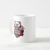 Mama Bears Damen-Bowlingteam-Logo Kaffeetasse (Vorderseite Links)
