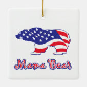 Mama Bears Keramikornament (Rückseite)