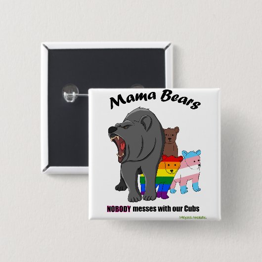 Mama Bears Niemand verrät mit unseren Cubs Button (Vorne & Hinten)