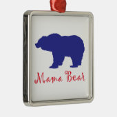 Mama Bears Ornament Aus Metall (Rechts)