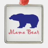 Mama Bears Ornament Aus Metall (Vorne)