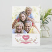 Mama bedeutet alles, was Fotokarte bedeutet (Stehend Vorderseite)