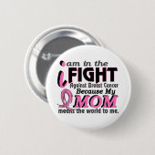 Mama bedeutet die Welt zu mir Brustkrebs Button (Vorne & Hinten)