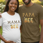 Mama Bee Bumblebee Baby Shower Parent White T-Shirt