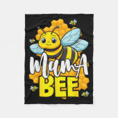 Mama Bee Family Bee First Bee Day Outfits  Fleecedecke (Vorderseite)