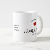 Mama Befördert Zu Mama Jumbo-Tasse (Vorderseite Rechts)