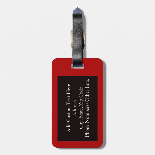 Mama behalt Calm und Obey Gepäckanhänger (Rückseite vertikal)