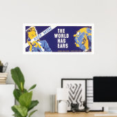 Mama behalt - Die Welt hat Ohren-WPA Poster (Heimbüro)