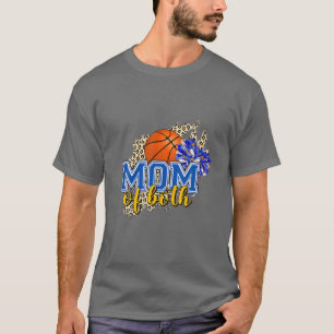 Mama beider Basketball Mama Cheer Mama Leopard Pri T-Shirt