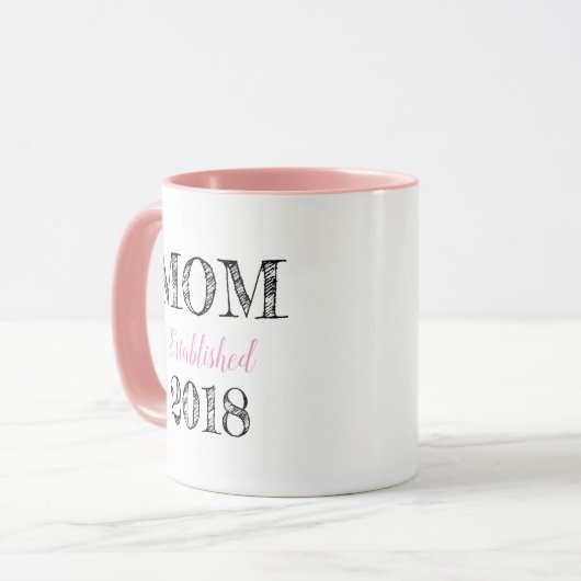 Mama (benutzerdefinierbar) 2018 tasse (Vorderseite Links)