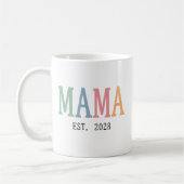 Mama | Benutzerdefinierte farbenfrohe Muttertagsfe Kaffeetasse (Links)