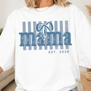 Mama Benutzerdefinierte neue Mutter Schwangers T-Shirt