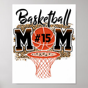 Mama Benutzerdefinierte Spielernummer 15 Sport Mam Poster