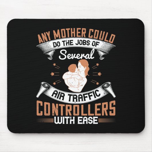 Mama - beschäftigt wie Fluglotsen Mousepad (Vorne)
