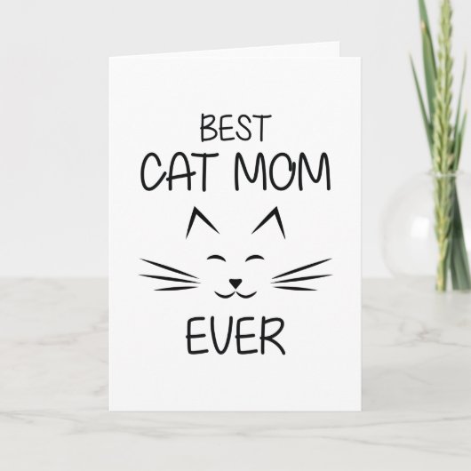 Mama - Beste Katze-Mama aller Zeiten Karte (Vorderseite)