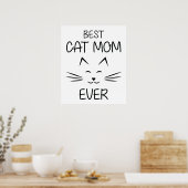 Mama - Beste Katze-Mama aller Zeiten Poster (Küche)