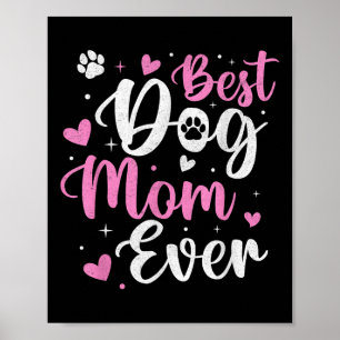 Mama Bester Hund je Funny Dog Mama Mama Mütter Tag Poster