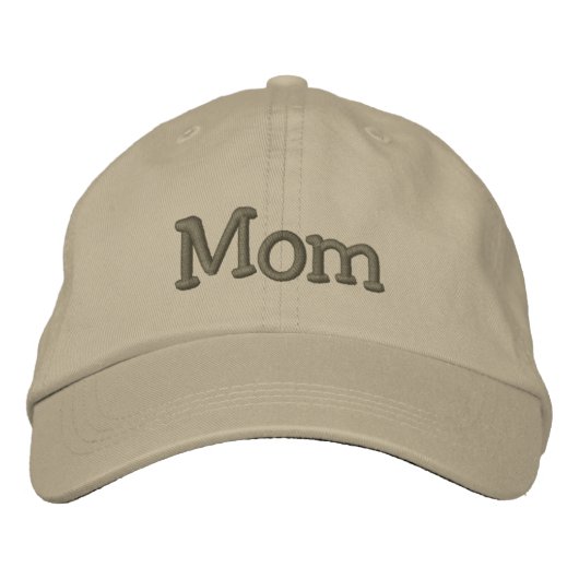 Mama bestickte Baseballkappe / Hat Khaki (Vorderseite)