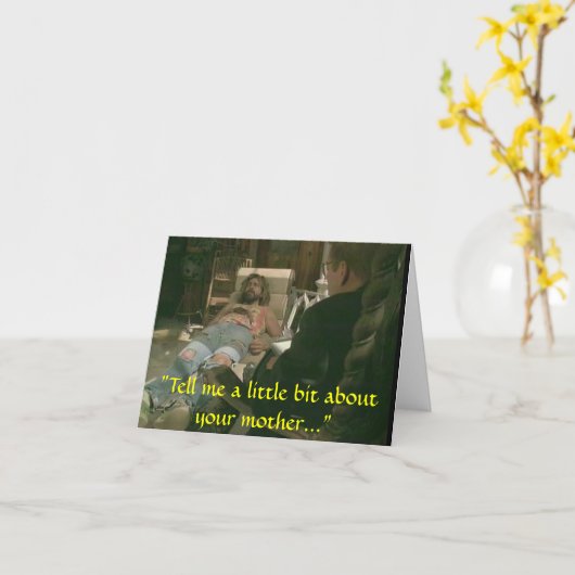 Mama beunruhigen karte (Gelbe Blume)