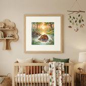 Mama-Biber und Kleinkindernest Poster