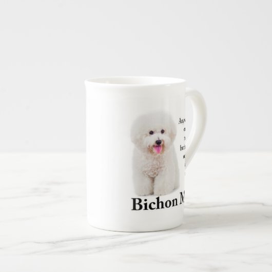 Mama Bichon China Tasse (Vorderseite Rechts)