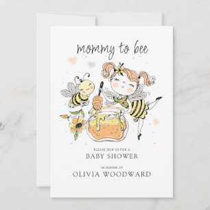Mama-Biene-Baby-Party Einladung
