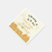 Mama-Biene-Baby-Party Serviette (Ecke)