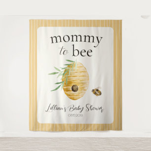 Mama Biene Bienenstock Babyparty Willkommensschild Wandteppich