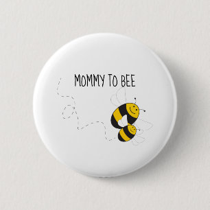 Mama-Biene-Button für Bumblebee-Baby-Party Button