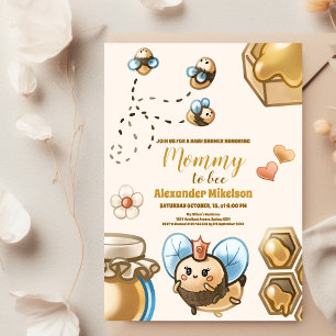 Mama-Bienen-Baby-Party Einladung