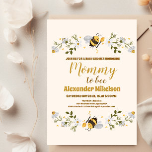 Mama-Bienen-Baby-Party Einladung