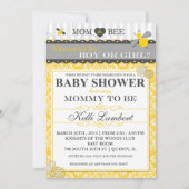 Mama Bienen-zur wunderlichen Bienen-Baby-Dusche Einladung (Vorderseite)