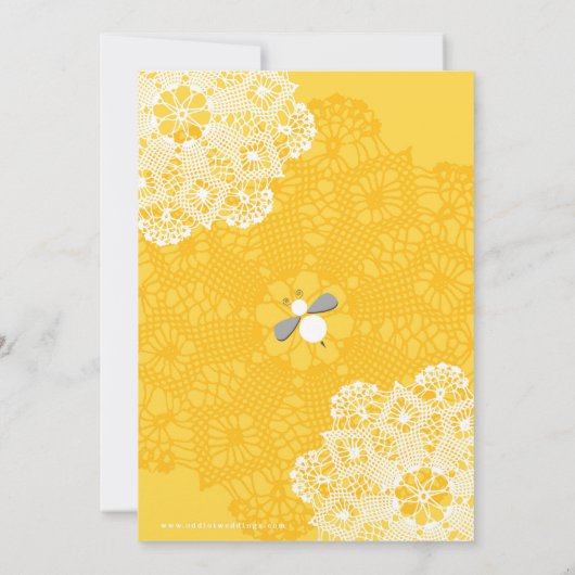 Mama Bienen-zur wunderlichen Bienen-Baby-Dusche Einladung (Rückseite)