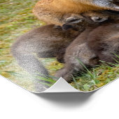 Mama bietet ein Familienessen Fotodruck (Ecke)